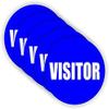 Visitor Hard Hat Stickers/Helmet Decals Labels Safety Plant Visit Visiting Factory Manager Foreman view 1