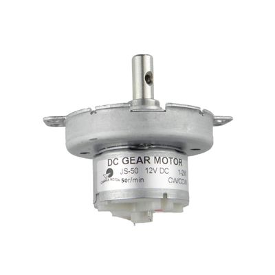 CHANCS Metal Outer Reduction Gear Box DC 12V JS-50 50RPM CW/CCW Mini DC Gear Motor