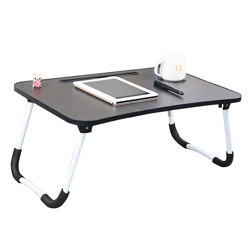 QWEASDF Laptop Bed Tray Desk, Adjustable Laptop Stand for Bed, Foldable Laptop Table with Cup Holder Card Slot, for Eating, Working, Writing, Gaming, Drawing,1