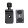 30MM Camera Adjustable Clamp + QR Plate - Aluminium Alloy Mini Quick Release Plate - with 1/4 Inch Screw & Bubble Level - Quick Release Plate Clamp - for Arca Swiss Standard Tripod Ball Head view 1