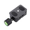 30MM Camera Adjustable Clamp + QR Plate - Aluminium Alloy Mini Quick Release Plate - with 1/4 Inch Screw & Bubble Level - Quick Release Plate Clamp - for Arca Swiss Standard Tripod Ball Head view 3