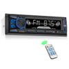 Car Radio Bluetooth Single DIN Car Stereo Audio, Car Audio with Handsfree and App Control,Supports FM/ MP3/SD/AUX/Dual USB/EQ/Quick Charge | Not a CD Player view 1