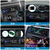 Car Radio Bluetooth Single DIN Car Stereo Audio, Car Audio with Handsfree and App Control,Supports FM/ MP3/SD/AUX/Dual USB/EQ/Quick Charge | Not a CD Player view 4