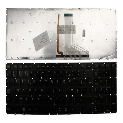 Power4Laptops French Layout Backlit Black Replacement Laptop Keyboard Compatible with Toshiba Satellite P55-ASP5201SL