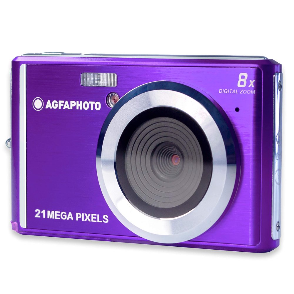 AGFA Photo Realishot DC5200 - Compact Camera, 21MP, 2.4 inch LCD Screen, 8X Digital Zoom, 720p HD Video, Lithium Battery, SD Cards, Scene Modes