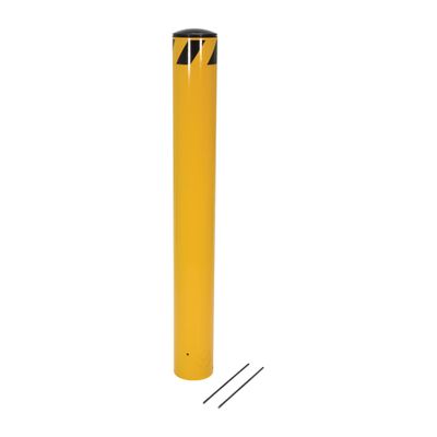 Vestil BOLPP-48-4.5 Steel Pour in Place Bollard 48 in. x 4-1/2 in. Yellow