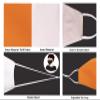 Allsense 100% Cotton Reusable Face Mask, Orange, 3 Pack view 4