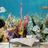 SIGNWIN Wall Mural Under The Sea Fish Removable Self-Adhesive Wallpaper Wall Decoration for Bedroom Living Room - 100x144 inches view 1