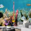 SIGNWIN Wall Mural Under The Sea Fish Removable Self-Adhesive Wallpaper Wall Decoration for Bedroom Living Room - 100x144 inches view 3