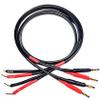 CNCESS CESS-119-3f Banana Plug to Pin Type Plug 12AWG 680 Strand Count Super Soft Silicone Wire Speaker Cable, 2-Channel (3 Feet) view 2