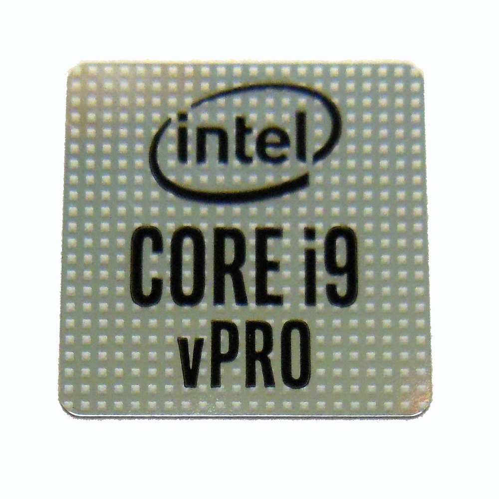 Intel Core i9 vPro 10th Gen Sticker 18 x 18mm / 11/16" x 11/16" [1055]