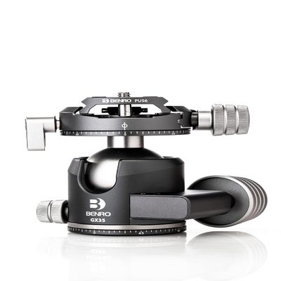Benro GX35 Three Series Arca-Swiss Style Low Profile Aluminum Ballhead with PU56 Camera Plate (GX35)
