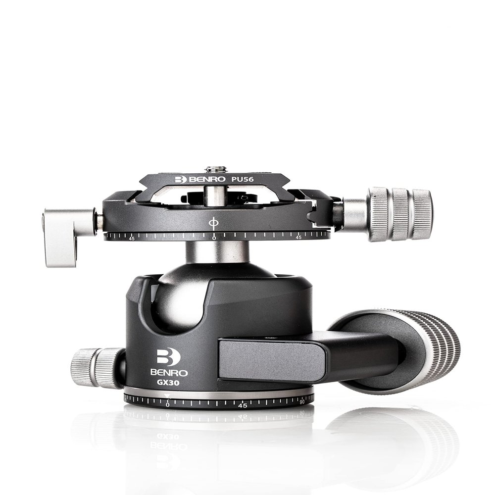 Benro GX30 Three Series Arca-Swiss Style Low Profile Aluminum Ballhead with PU56 Camera Plate (GX30)