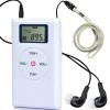 ZHIWHIS Mini Portable FM Radio, Stereo LCD Digital Display Tuning Pocket Walkmen Transistor Conference Receiver with Earphone, Small Pocket Radio Operated by AAA Batteries for Walking/Running view 1