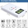 ZHIWHIS Mini Portable FM Radio, Stereo LCD Digital Display Tuning Pocket Walkmen Transistor Conference Receiver with Earphone, Small Pocket Radio Operated by AAA Batteries for Walking/Running view 2