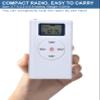 ZHIWHIS Mini Portable FM Radio, Stereo LCD Digital Display Tuning Pocket Walkmen Transistor Conference Receiver with Earphone, Small Pocket Radio Operated by AAA Batteries for Walking/Running view 3