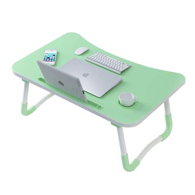 QWEASDF Laptop Bed Tray Table, Laptop Desk, Portable Notebook Stand Reading Holder with Foldable Legs & Cup Slot for Eating Breakfast, Reading Book Watching Movie on Bed/Couch/Sofa,2