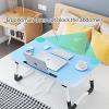 QWEASDF Laptop Bed Tray Table, Laptop Desk, Portable Notebook Stand Reading Holder with Foldable Legs & Cup Slot for Eating Breakfast, Reading Book Watching Movie on Bed/Couch/Sofa,2 view 2