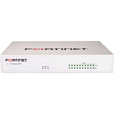 Fortinet FortiWifi FWF-60F Network Security/Firewall Appliance - 10 Port - 10/100/1000Base-T - Gigabit Ethernet - Wireless LAN IEEE 802.11ac - SHA-256, AES (256-bit) - 200 VPN - 9 x RJ-45-3 Year 24x