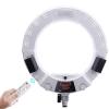 18 Inch Ring Light with Tripod Stand YouTube LED TikTok Ringlight Kit Color Temperature 3200K to 5500K Makeup Ringlights with Phone Holder Remote Carry Bag Camera Cellphone Video Shoot (LX-480D white) view 1