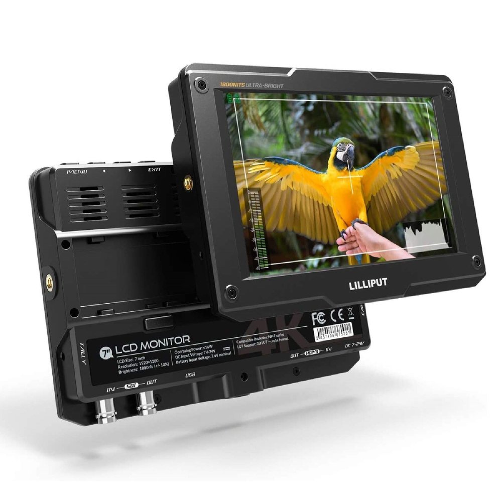 Lilliput H7S 7" Full HD Field LED Monitor with 4K HDMI & SDI, Built-In Speaker, 1920x1200