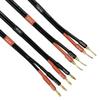 CNCESS CESS-277-6f Spring Clips Braided-Type Pin Banana Plug to Standard-Type 4mm Banana Plug Speaker Cable, 12 Gauge 680 Strand Count Super Soft Silicone Wire (6 FEET) view 2