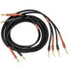 CNCESS CESS-277-6f Spring Clips Braided-Type Pin Banana Plug to Standard-Type 4mm Banana Plug Speaker Cable, 12 Gauge 680 Strand Count Super Soft Silicone Wire (6 FEET) view 3