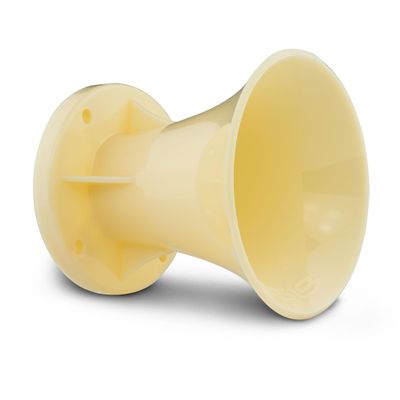 DS18 PRO-HPR 2" Throat Bolt On Horn No Holes No Paint Raw - Throat Diameter 2" - Exit Horn Waveguide Reinforced Plastic Construction (ABS) - Fit Compression Drivers 4 Bolt Connections