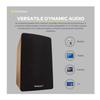 LP1 Powered Bluetooth Bookshelf Speakers Pair - Turntable, Record Player, Stereo Speaker - 30 Watt x 2-2.0 Stereo Studio Monitor Speakers - Wood Finish - 4" Paper Cone Woofer, Active Speakers, Wired view 4