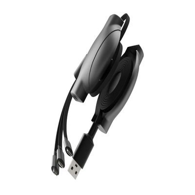 Agoz Retractable 3in1 Charger Cable with USB C/Micro USB for iPhone 17 16 15 14, Galaxy S26 S25 S24 S23 S22 S21 A14 A15 A16 A17A23 A24 A32 A32 A34 A36 A42 A54, Uber Lyft Truck Drivers