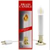 Creative Hobbies Electric Window Candle Lamp with Brass Plated Base, On/Off Switch, Light Bulb, Ready to Use! (LED) view 1