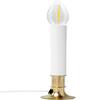 Creative Hobbies Electric Window Candle Lamp with Brass Plated Base, On/Off Switch, Light Bulb, Ready to Use! (LED) view 2