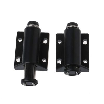 QUQUTWO Cabinet Catches Invisibility Push to Open Magnetic Touche Latches Cupboard Door Black