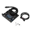USB3.0 Front Panel,3.5inch 2 USB3.0 Interfaces with Mic Audio Front Panel,USB3.0 Audio Floppy Front Panel,USB 3.0 Front Panel Floppy Disk Bay Computer Case Front Bay view 1