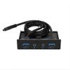 USB3.0 Front Panel,3.5inch 2 USB3.0 Interfaces with Mic Audio Front Panel,USB3.0 Audio Floppy Front Panel,USB 3.0 Front Panel Floppy Disk Bay Computer Case Front Bay view 4