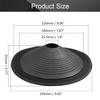 Fielect 10 inches Paper Speaker Cone Subwoofer Cones Drum Paper 1.4 inches Inner Diameter 9.6 inches Outside Diameter with Rubber Surround 2Pcs view 2