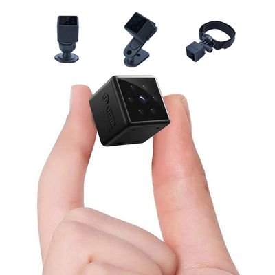 KRTYLYT Mini Spy Camera 1080P Hidden Camera, Small Portable Home Nanny Security Surveillance Covert Tiny Camera with Night Vision, Motion Detection, Remote View Hidden Spy Cam (154656)