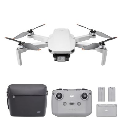 DJI Mini 2 Fly More Combo Ultralight Foldable Drone, 3-Axis Gimbal with 4K Camera, 12MP Photos, 31 Mins Flight Time, OcuSync 2.0 10km HD Video Transmission, QuickShots, Gray (CP.MA.00000306.01)