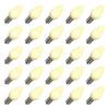 Vickerman 647769-0.96 watt 130 volt C7 Candelabra Screw (E12) Warm White LED Light Bulb (25 Pack) Christmas Light Bulbs (XLEDSC71-25) view 1