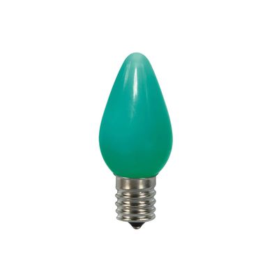 Vickerman 647837-0.96 watt 130 volt C7 Green Twinkle LED Light Bulb (25 Pack) Christmas Light Bulbs (XLEDSC74T-25)