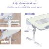 QWEASDF Laptop Bed Tray Table, Adjustable Laptop Stand, Portable Laptop Desk, Notebook Stand Reading Holder with for Bed/Sofa/Couch/Floor view 3