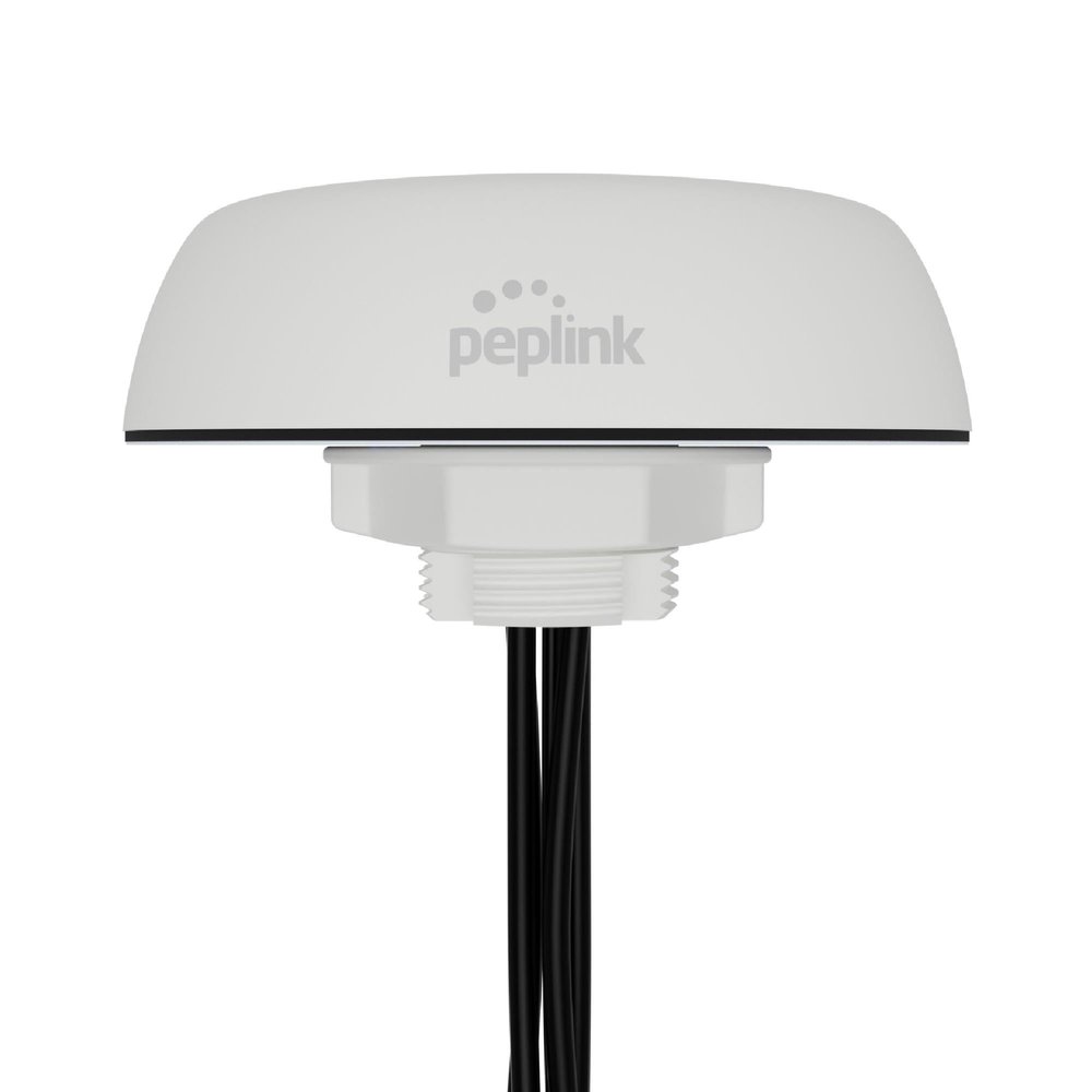 Peplink Cellular Antenna Mobility 40G | 5G/LTE Ready 4x4 MIMO Multi Band External Router Computer Networking Antenna System with GPS Receiver | Robust IP68 Rating, SMA | 6.5ft, White