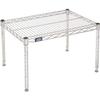 Nexel Commerical Wire Shelf Platform Dunnage Storage Rack, 21" x 36" x 14", Chrome view 1