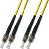 200M Singlemode Duplex Fiber Optic Cable (9/125) - ST to ST view 1
