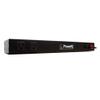 Hobbes PA-R/IQ Power IQ Power Guard Rack Mount/Power Distribution PDU, 100V-120V/15A, EMI/RFI Filtration, 10 Outlets, Metal Housing, 1U Rackmount, Black housing view 1