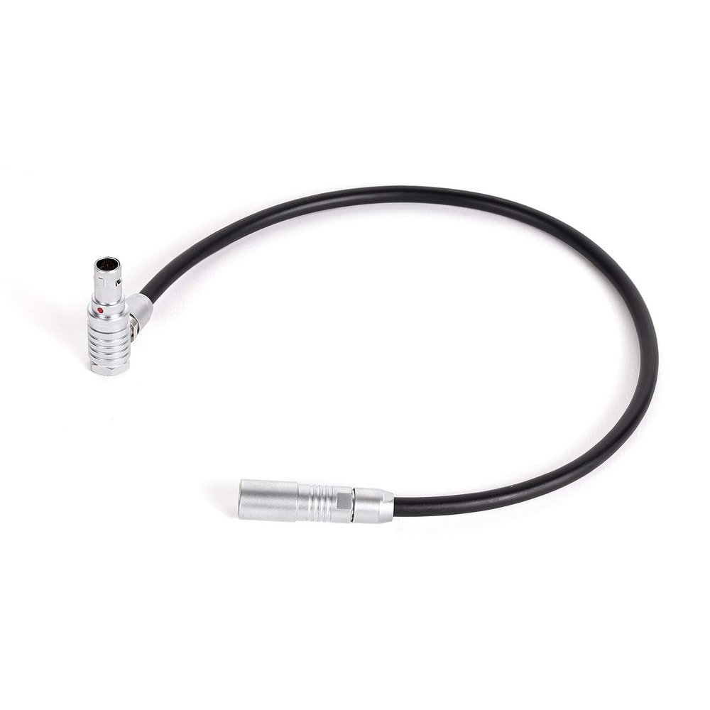 Wooden Camera 281500 Compatible with Lemo, 12-Inch Outward Right Angle 3-Pin Fischer Trigger Cable for RED Komodo