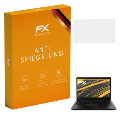 atFoliX Screen Protector compatible with Lenovo ThinkPad T14s Screen Protection Film, anti-reflective and shock-absorbing FX Protector Film (2X)