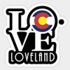 Love Loveland Colorado - Sticker Graphic - Decal Sticker Sticker view 1
