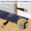 KASIMO Cat 8 Flat Ethernet Cable 6 ft, Cat8 High Speed Flat Internet Network LAN Cable 40Gbps 2000MHz SSTP Network Patch Cord with Gold Plated RJ45 Connector (6ft) view 3