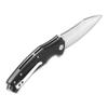 QSP Snipe Folding Pocket Knife, 3.57" D2 Two Tone Satin Blade EDC Knife, Black G10 Handle, Liner Lock, Ceramic Ball Bearings, Reversible SS Deep Carry Clip view 2